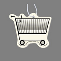 Paper Air Freshener Tag W/ Tab - Empty Grocery Cart